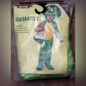 Spectacular Creations Triceratops Kids Costume - Green and Purple Size 3T